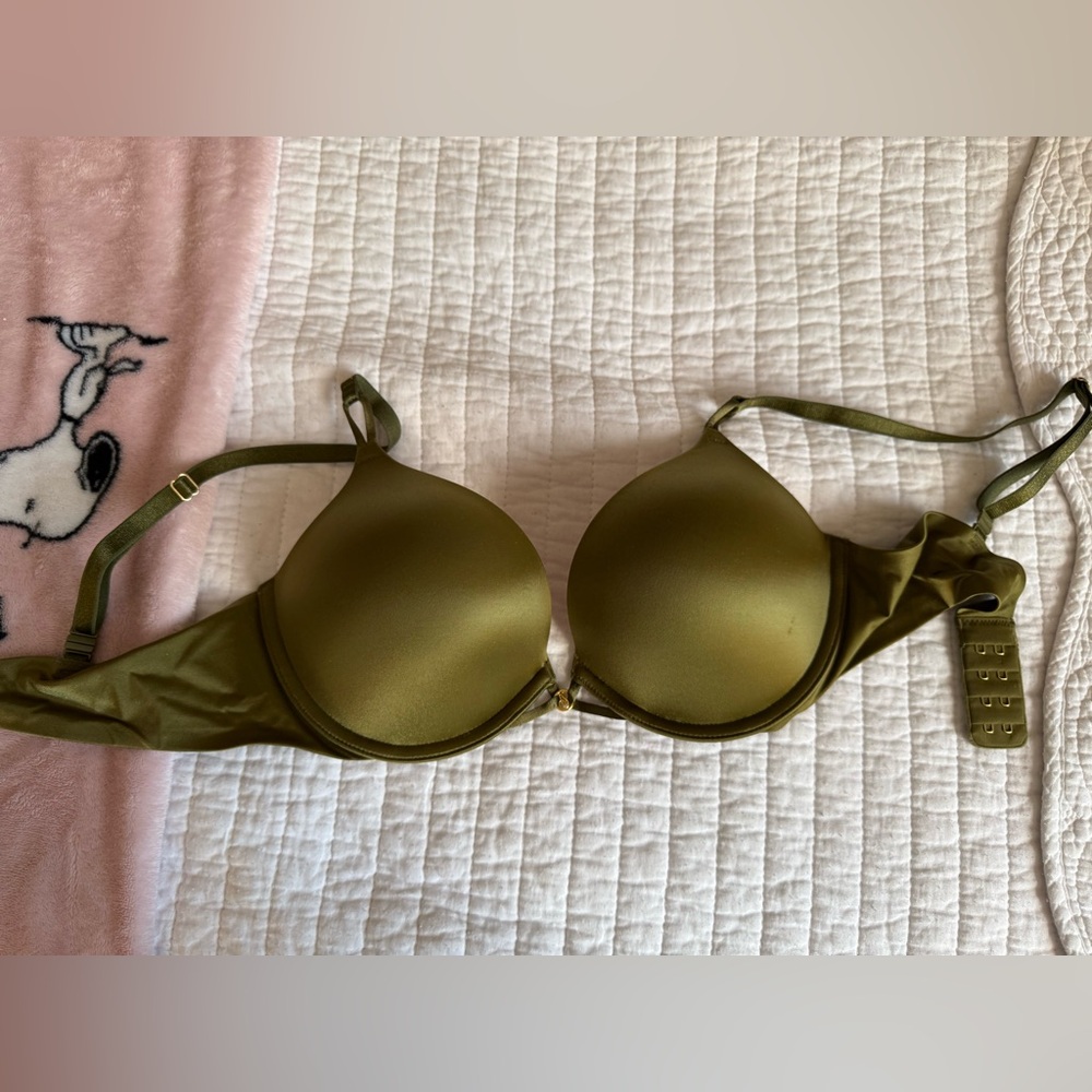 Victoria’s Secret Bombshell Add-2-Cups Push-Up Bra Olive Green Women's Bra